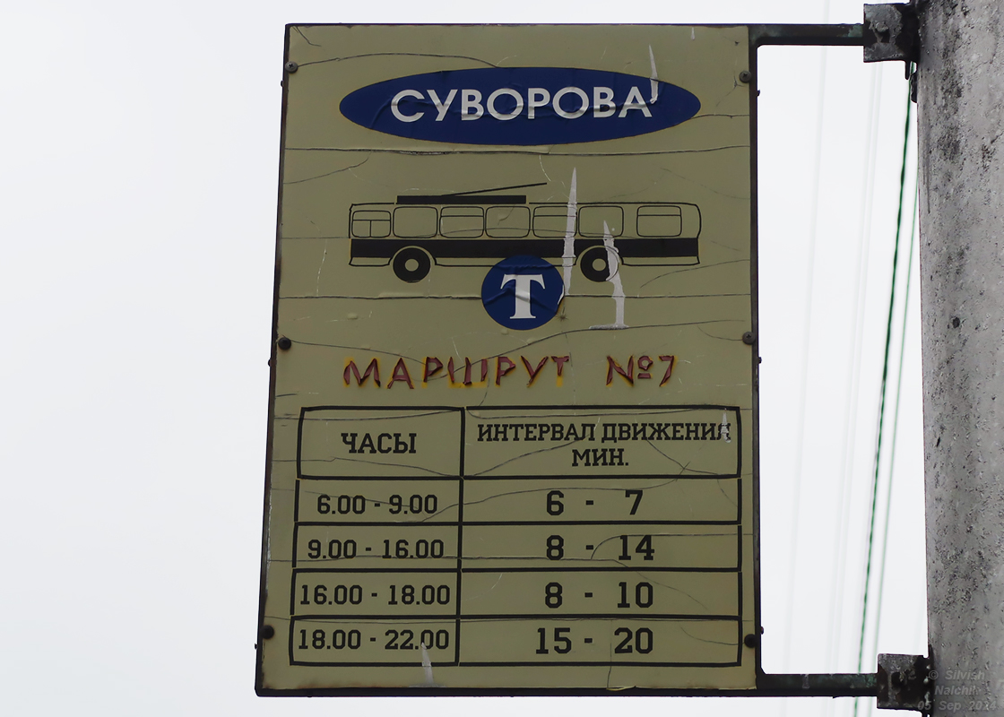 Нальчик — Остановочные таблички