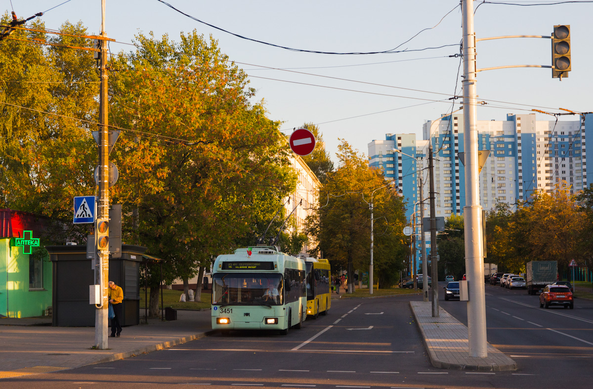Minsk, BKM 321 Nr. 3451; Minsk — Trolleybus lines