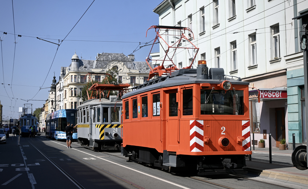 Острава, Двухосный моторный SMMD № 8002 (2); Острава — 7.9.2024 — Парад в честь 130-летия общественного транспорта в Остраве