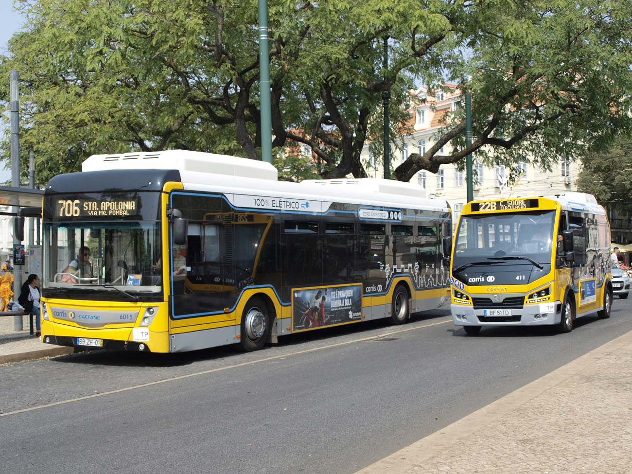 Лиссабонская агломерация, Caetano e.City Gold № 6015; Лиссабонская агломерация, Karsan e-Jest № 411