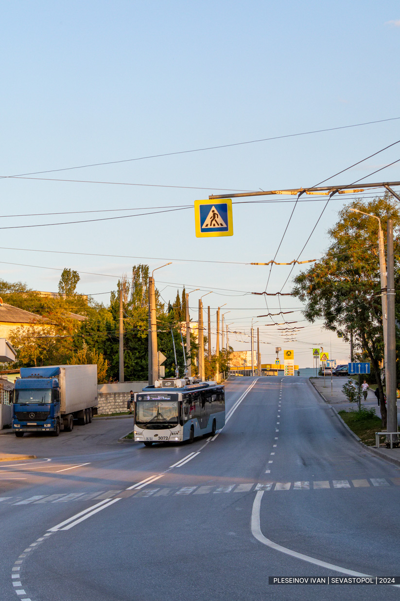Севастополь, ВМЗ-5298.01 «Авангард» № 3072; Севастополь — Троллейбусные линии и кольца Севастополь, ВМЗ-5298.01 «Авангард» № 3072; Севастополь — Троллейбусные линии и кольца