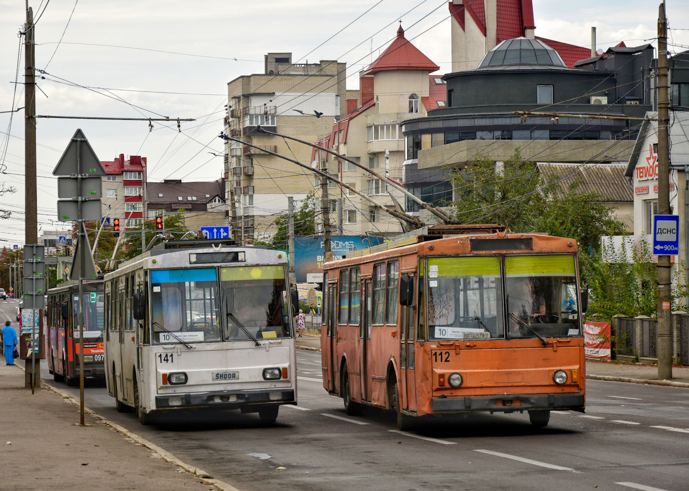 Ternopil, Škoda 14Tr10/6 # 141; Ternopil, Škoda 14Tr02/6 # 112