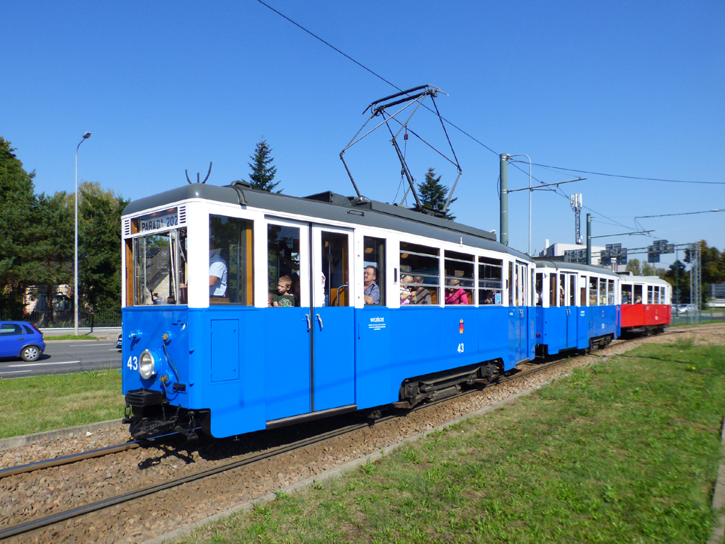 Краков, Konstal 4N № 43; Краков — Парад исторических и современных трамваев 2024 Краков, Konstal 4N № 43; Краков — Парад исторических и современных трамваев 2024