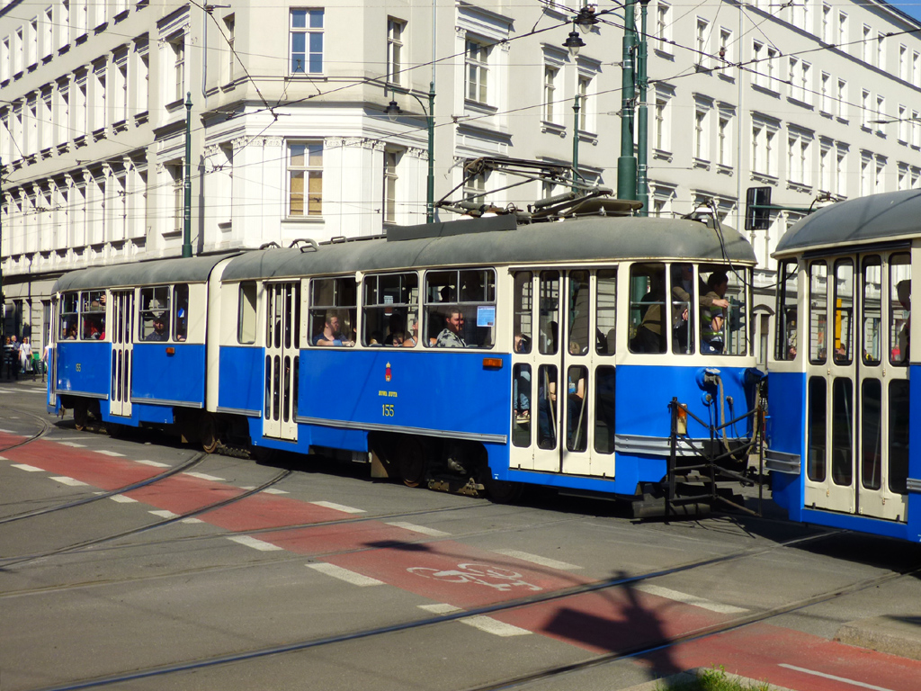 Краков, Konstal 102NaD № 155; Краков — Парад исторических и современных трамваев 2024 Краков, Konstal 102NaD № 155; Краков — Парад исторических и современных трамваев 2024