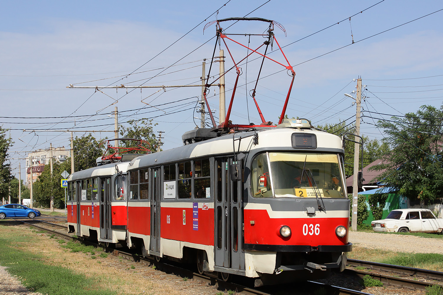 Краснодар, Tatra T3SU КВР ТРЗ № 036