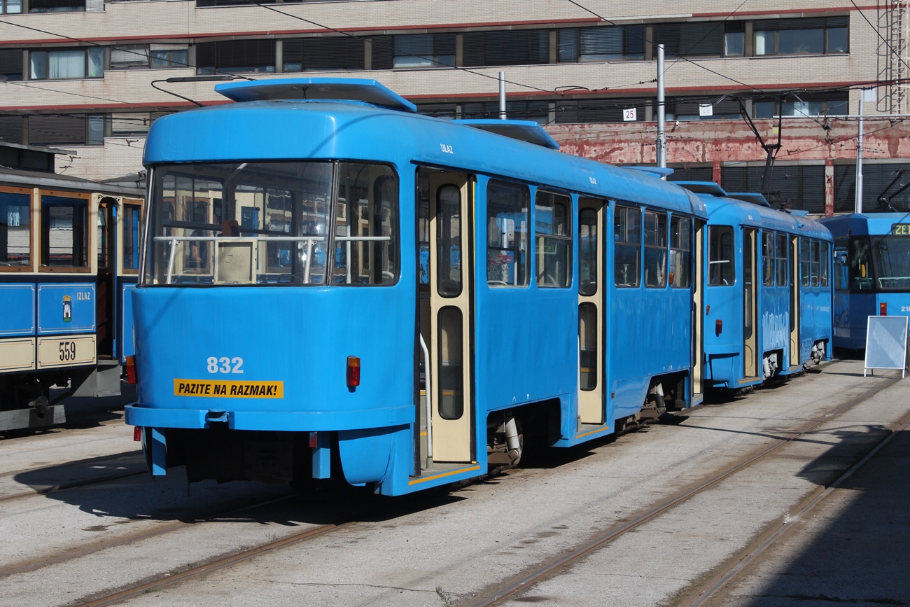 Загреб, Tatra B4YU № 832; Загреб — Дни открытых дверей и музейные поездки, 20-22.09.2024