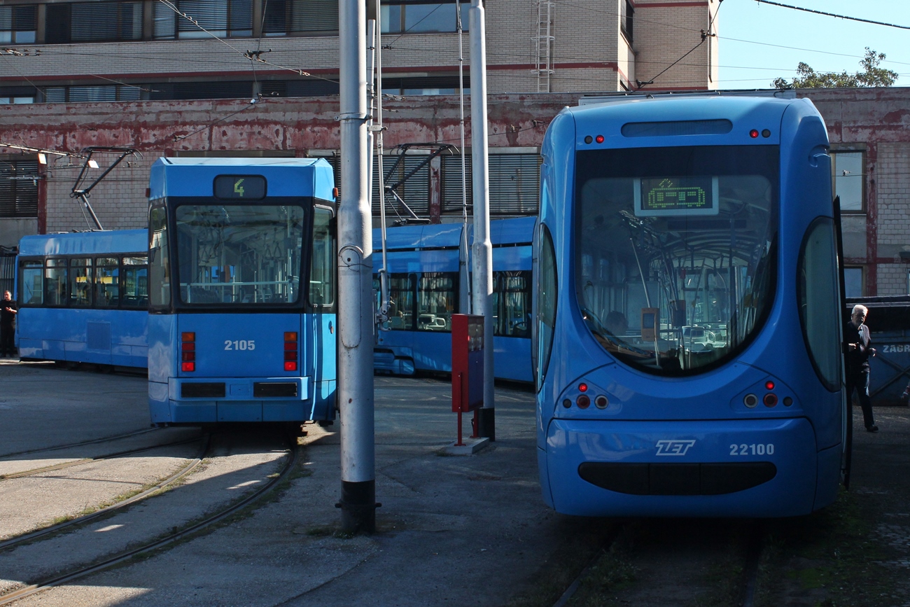 Загреб, Končar TMK 2100 № 2105; Загреб, Končar TMK 2200 № 22100; Загреб — Дни открытых дверей и музейные поездки, 20-22.09.2024
