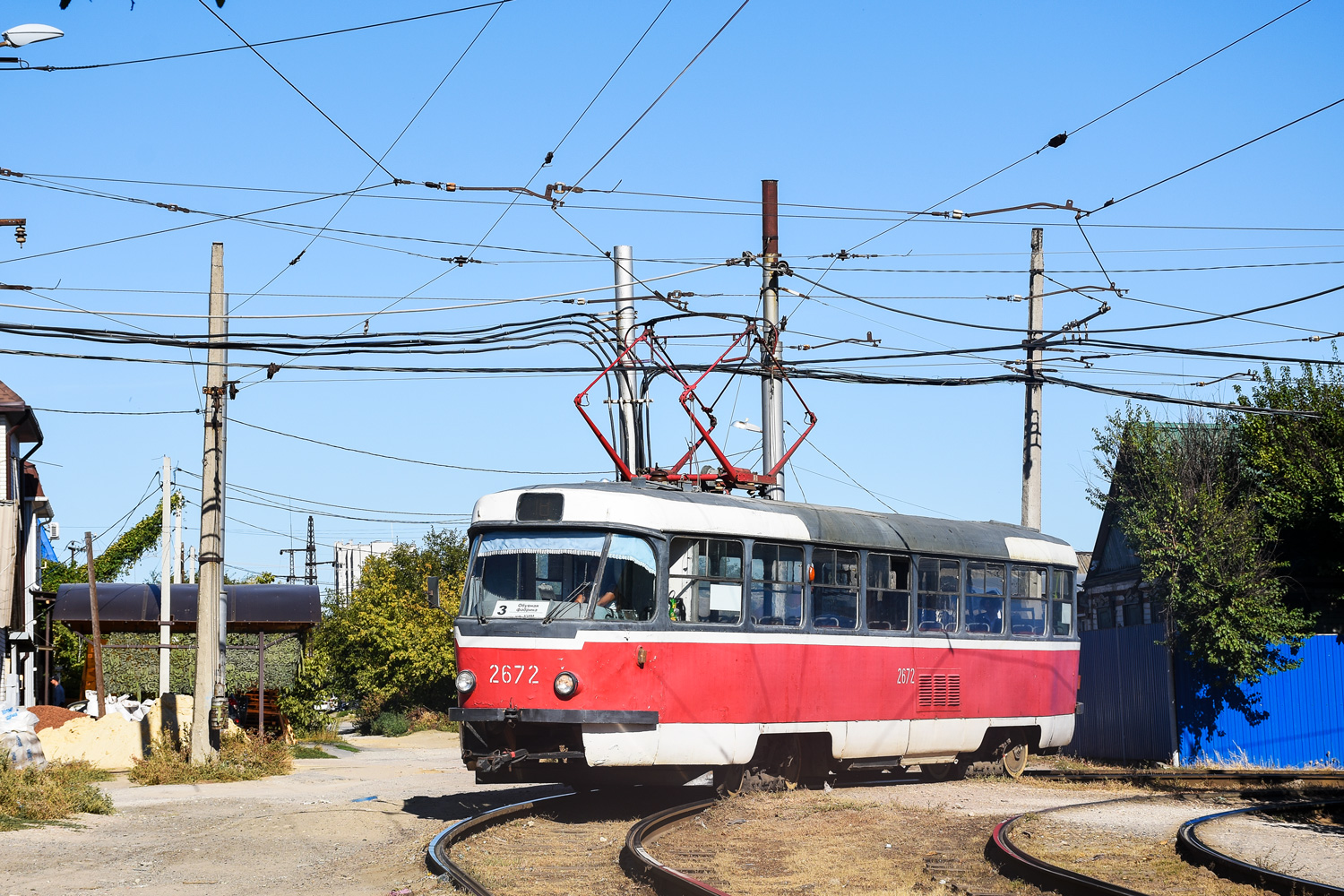 Волгоград, Tatra T3SU (двухдверная) № 2672