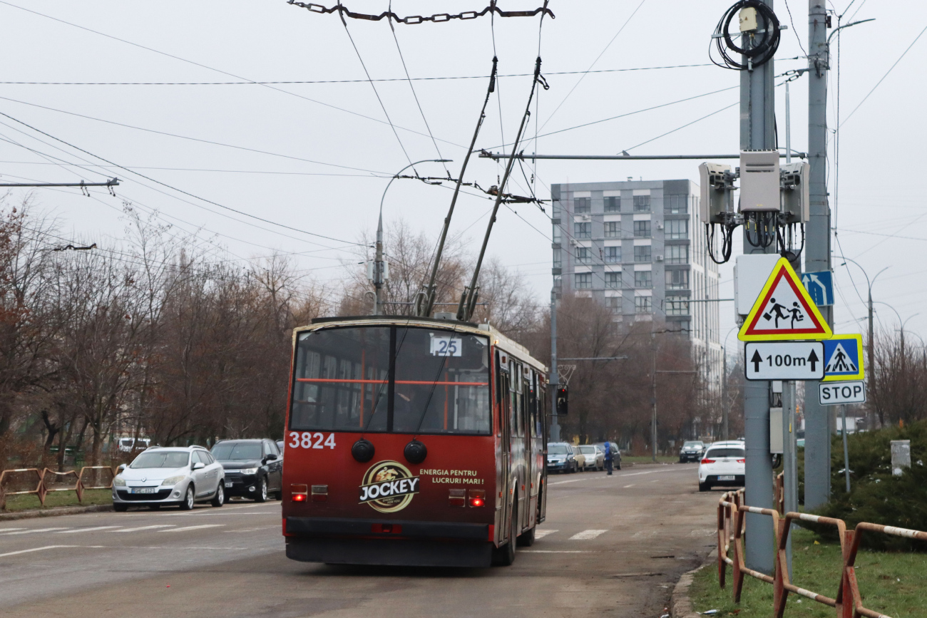 Кишинёв, Škoda 14TrDT/6M № 3824