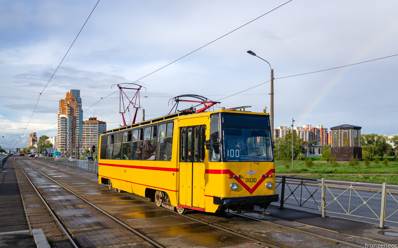 Saint-Petersburg, PR (18M) № 0030; Saint-Petersburg — Registered trip by tram PR-18M № 0030 — 28.09.2024