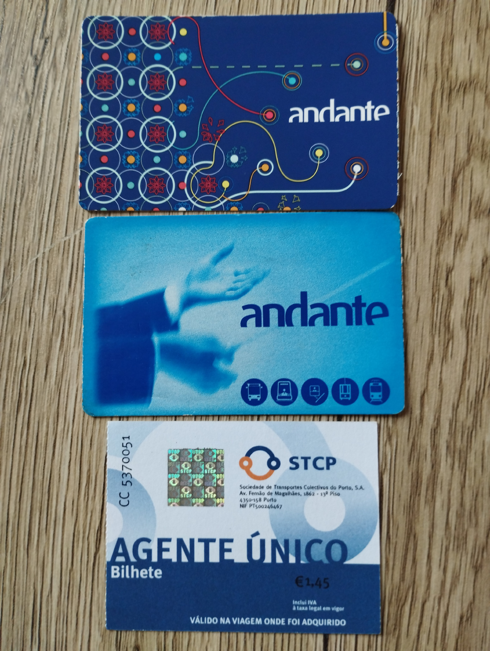 Порту — Проездные документы