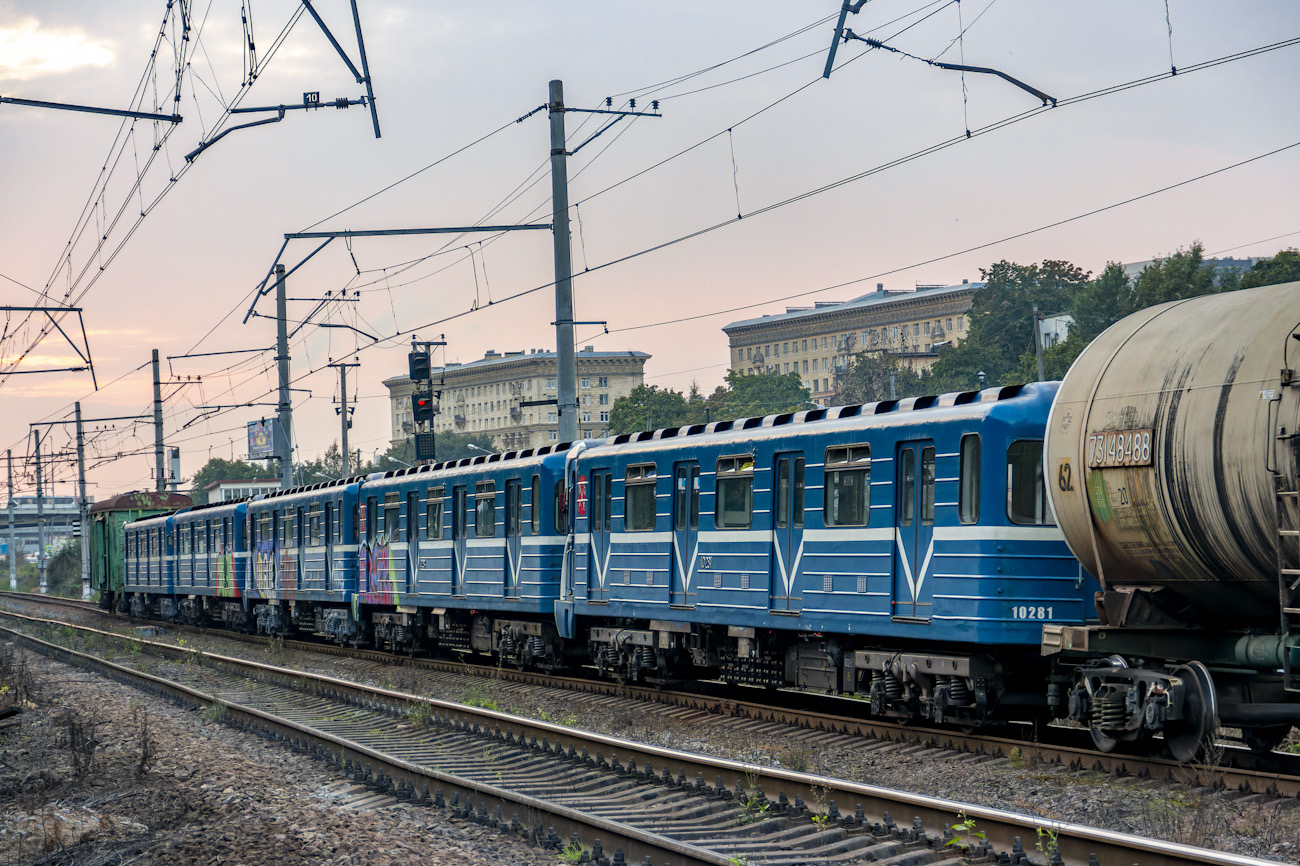 Санкт-Петербург, 81-540.8 № 10281; Санкт-Петербург — Метрополитен — Перегонка вагонов метро по ж/д Санкт-Петербург, 81-540.8 № 10281; Санкт-Петербург — Метрополитен — Перегонка вагонов метро по ж/д