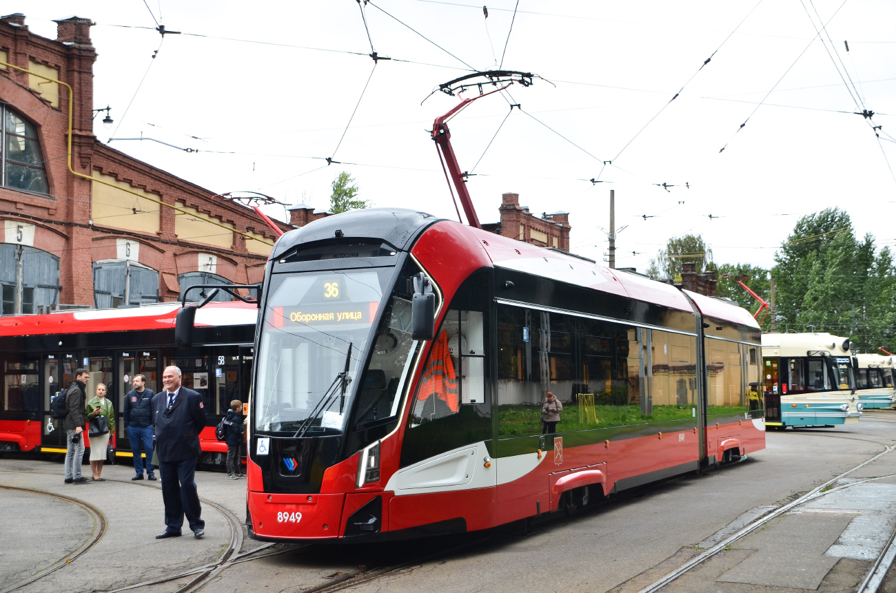 Санкт-Петербург, 71-923М «Богатырь-М» № 8949; Санкт-Петербург — Выставка вагонов на 117-летие трамвая