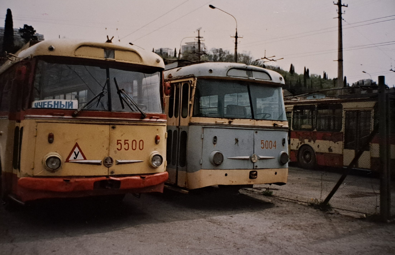 Troleibuzul din Crimeea, Škoda 9Tr19 Nr. 5500; Troleibuzul din Crimeea — Historical photos (1959 — 2000)