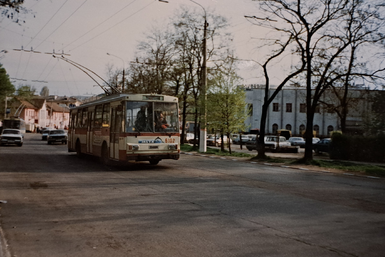 Krymo troleibusai, Škoda 14Tr89/6 nr. 6102; Krymo troleibusai — Historical photos (1959 — 2000)