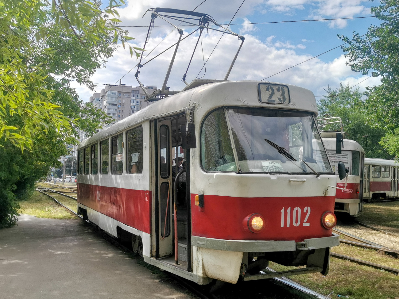 Самара, Tatra T3SU (двухдверная) № 1102