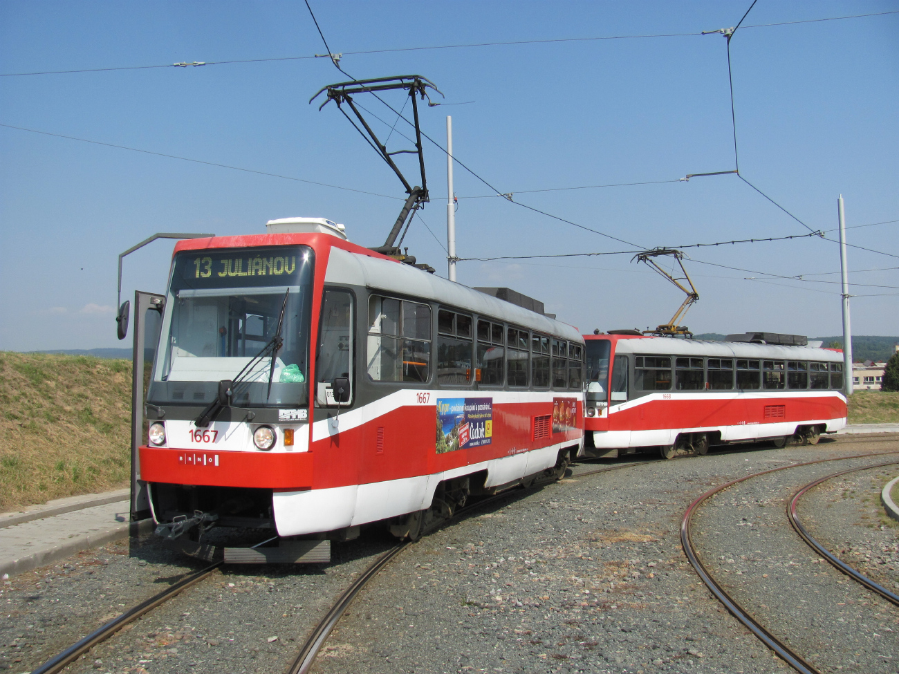 Brno, Tatra T3R (1995) # 1667