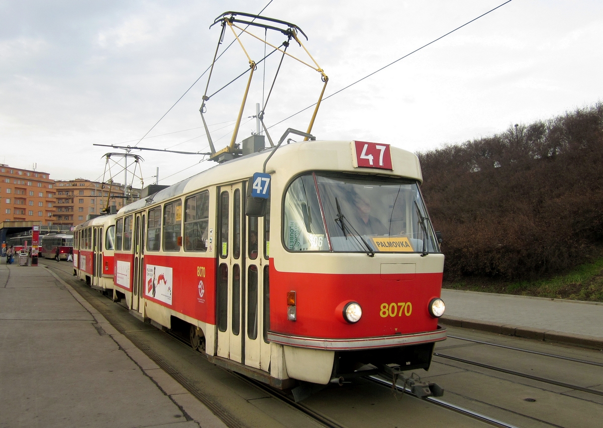 Прага, Tatra T3M № 8070