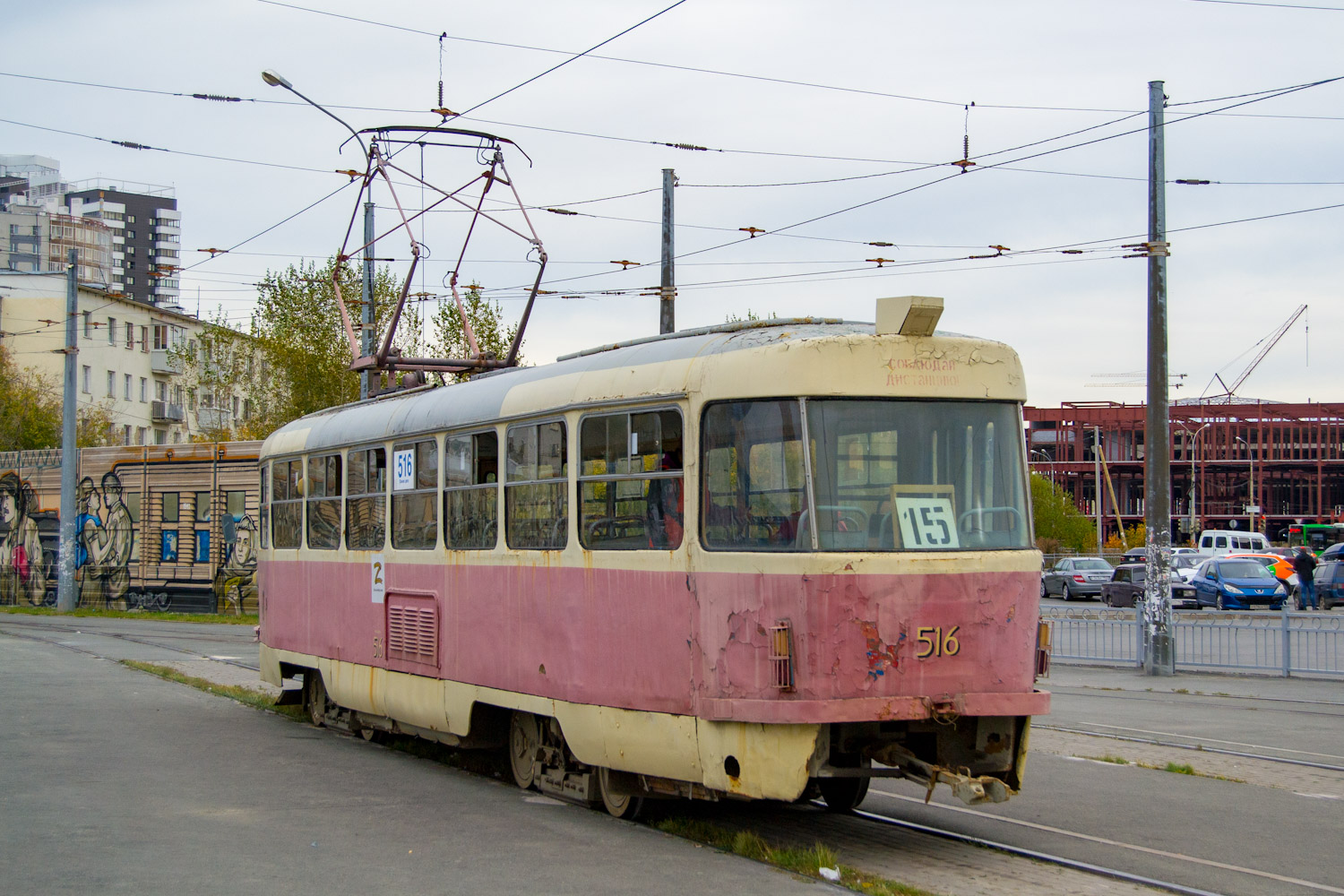 Екатеринбург, Tatra T3SU (двухдверная) № 516