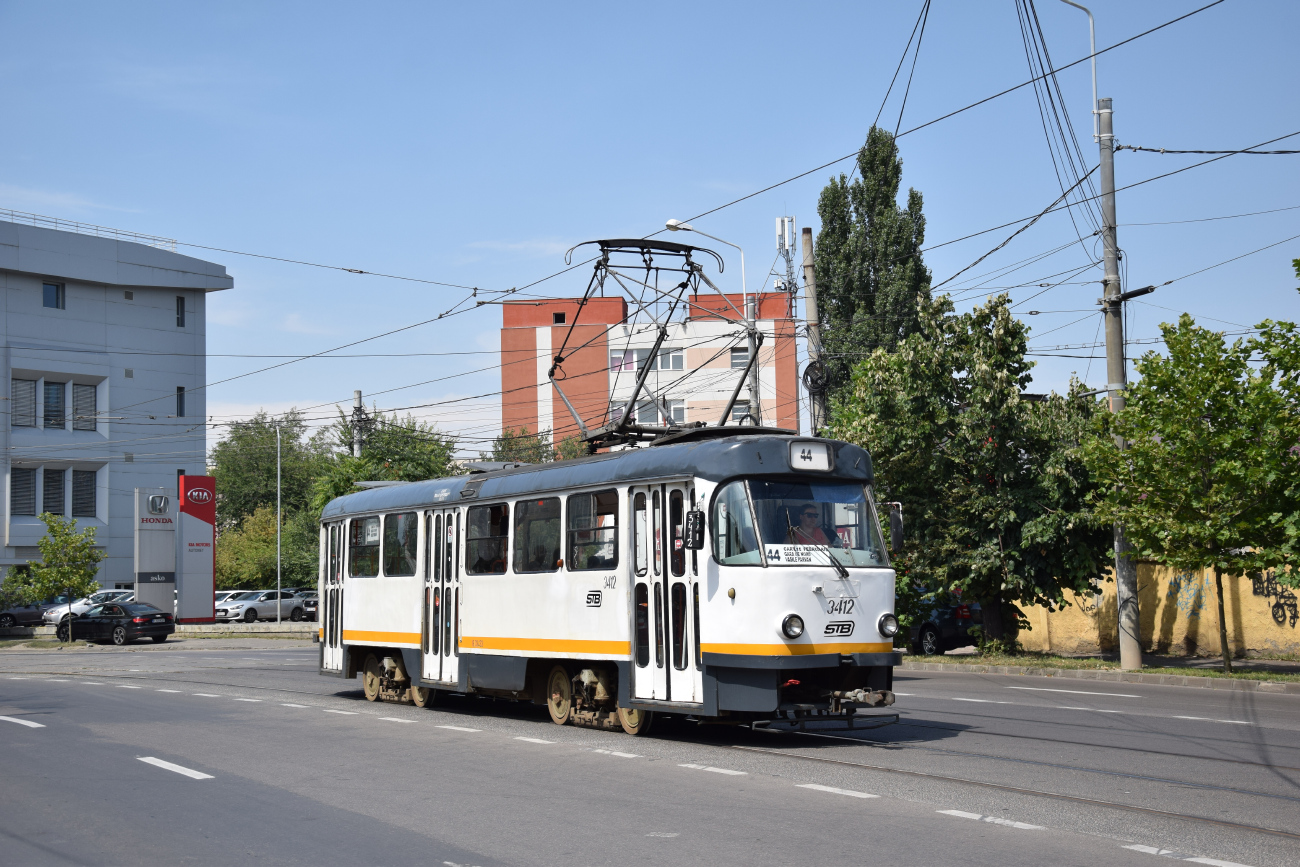 Бухарест - Илфов, Tatra T4R № 3412