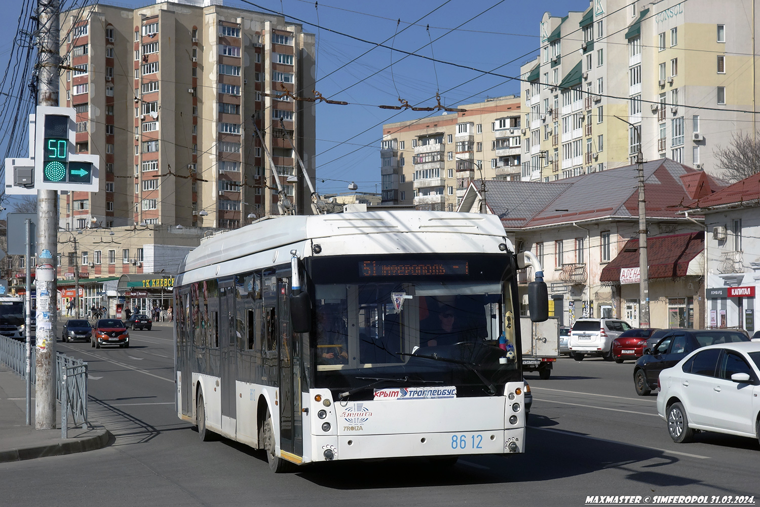 Крымский троллейбус, Тролза-5265.05 «Мегаполис» № 8612