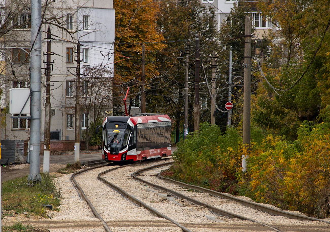 Тула, 71-911ЕМ «Львёнок» № 114; Тула — Трамвайные линии