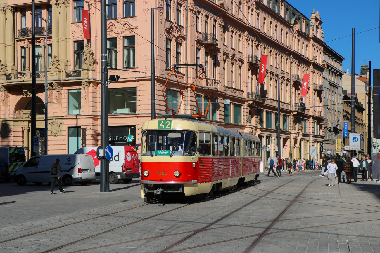 Prague, Tatra K2 N°. 7000