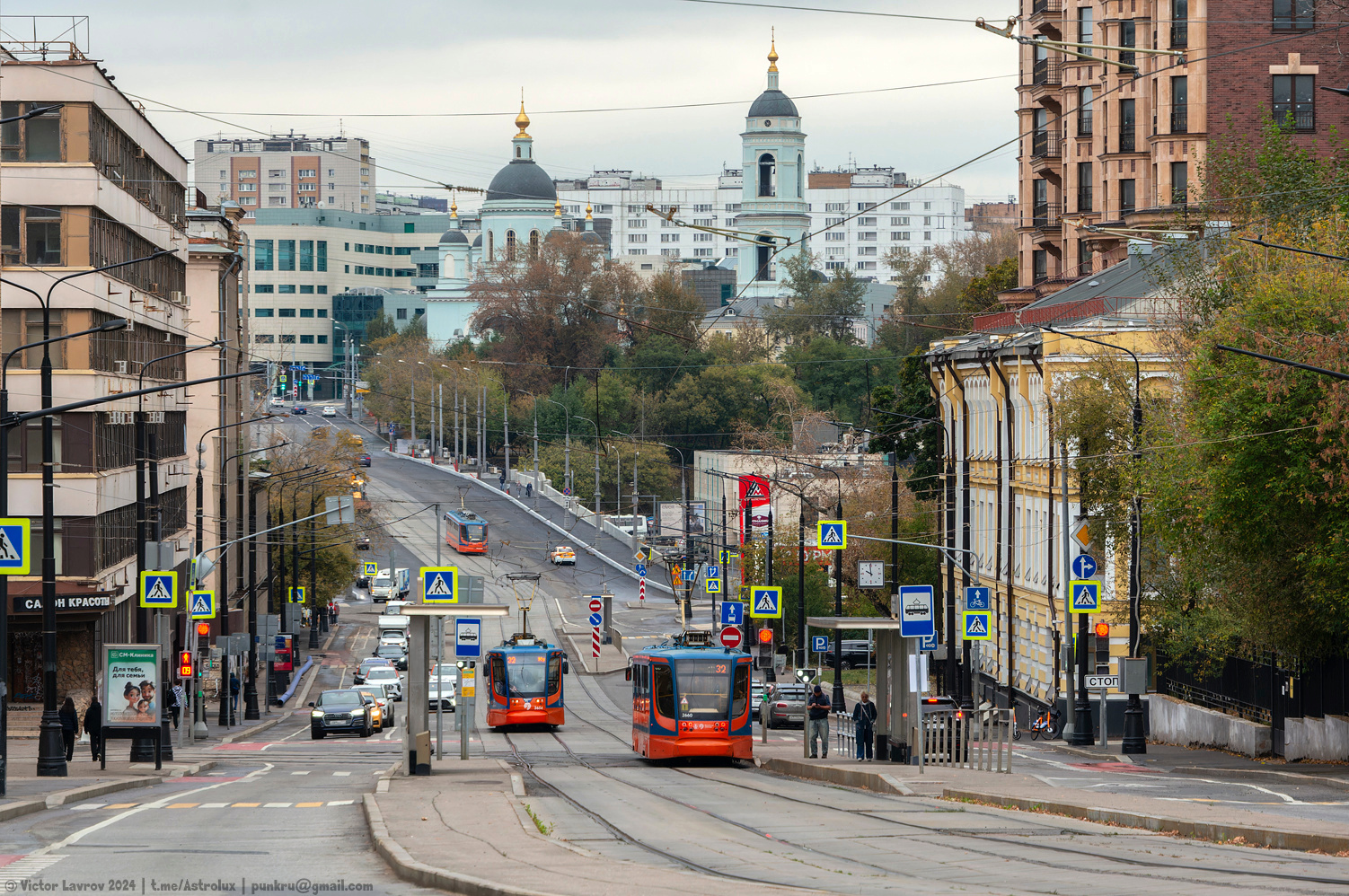 Москва — Трамвайные линии: ЦАО