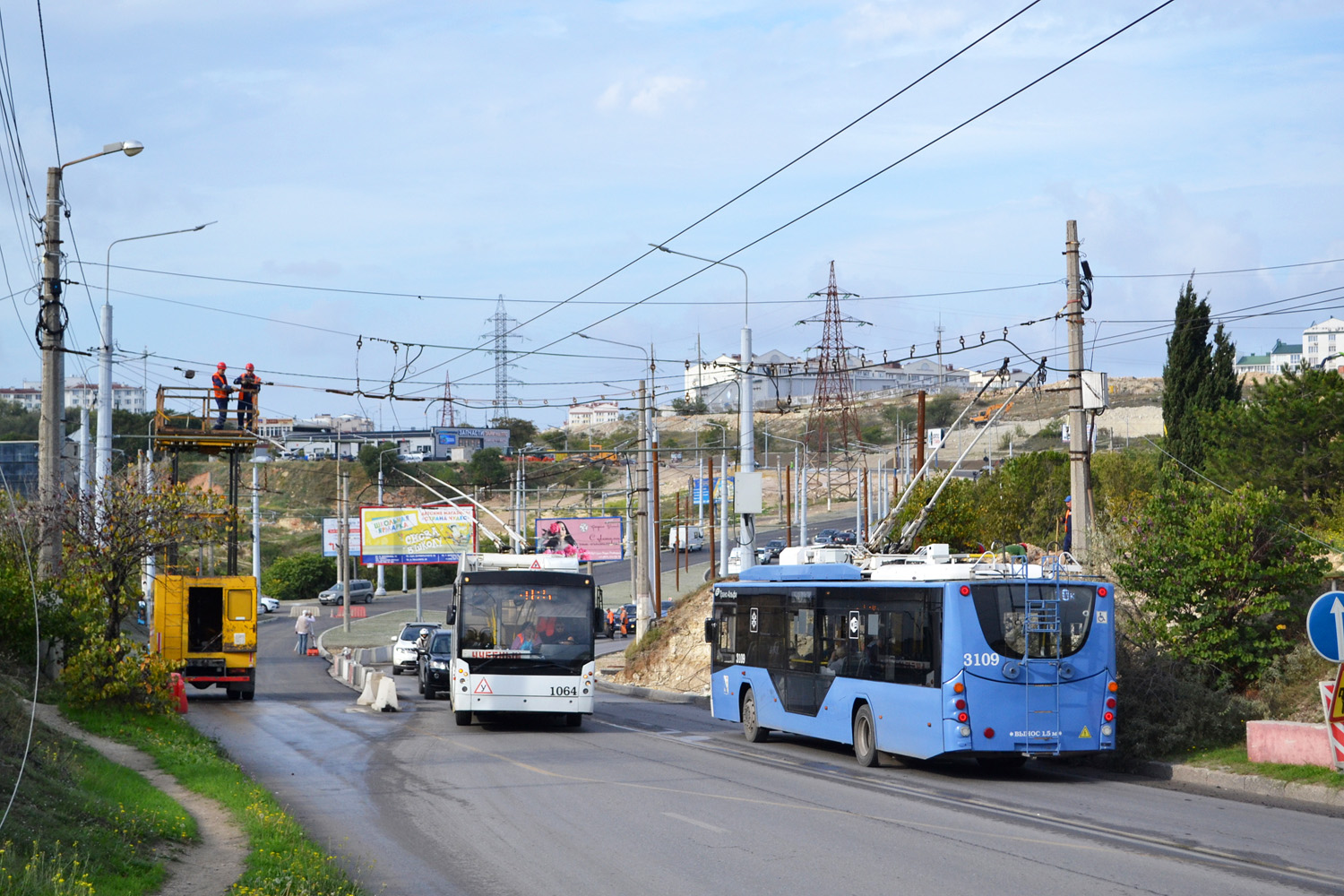 Севастополь, ВМЗ-5298.01 «Авангард» № 3109; Севастополь — Троллейбусные линии и кольца Севастополь, ВМЗ-5298.01 «Авангард» № 3109; Севастополь — Троллейбусные линии и кольца