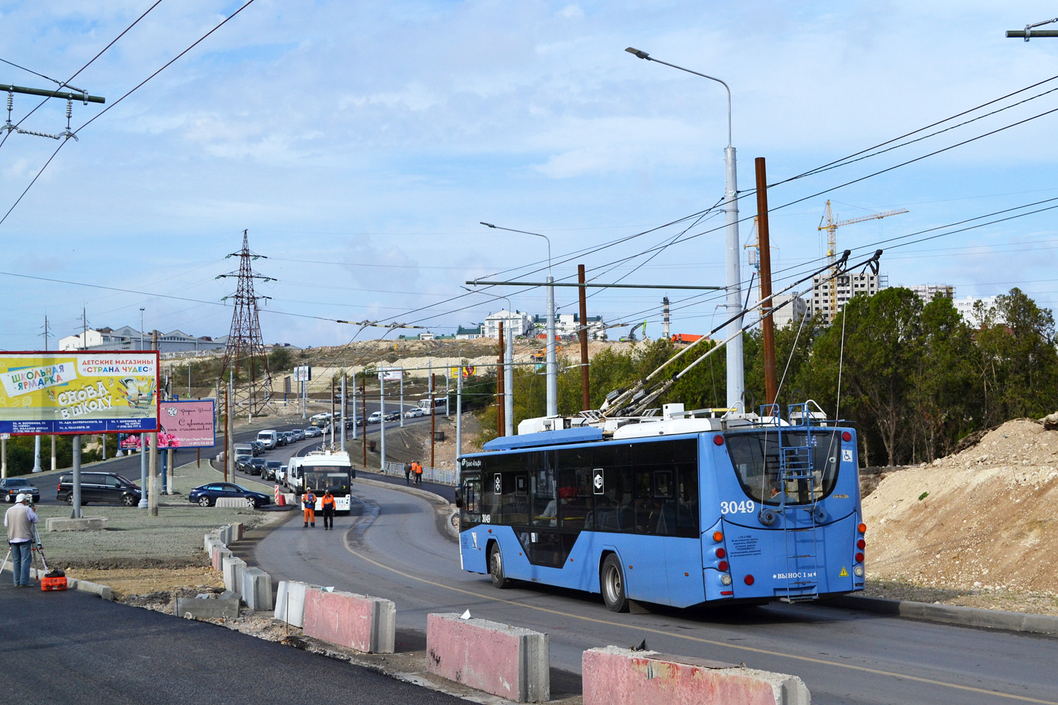 Севастополь, ВМЗ-5298.01 «Авангард» № 3049; Севастополь — Троллейбусные линии и кольца Севастополь, ВМЗ-5298.01 «Авангард» № 3049; Севастополь — Троллейбусные линии и кольца