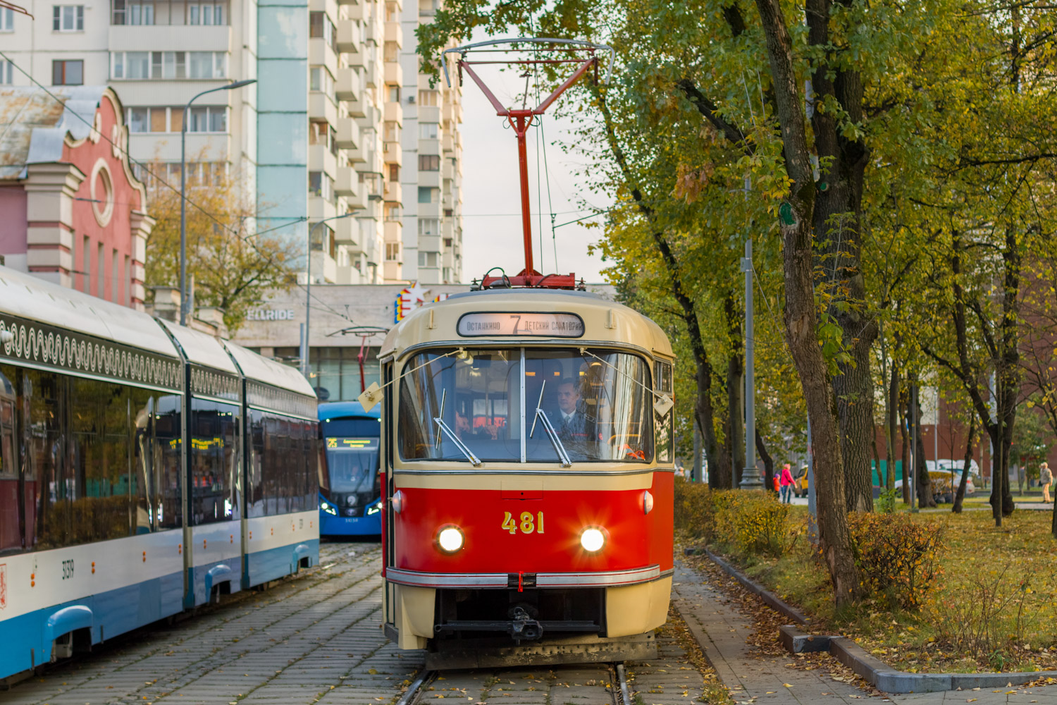 Москва, Tatra T3SU (двухдверная) № 481