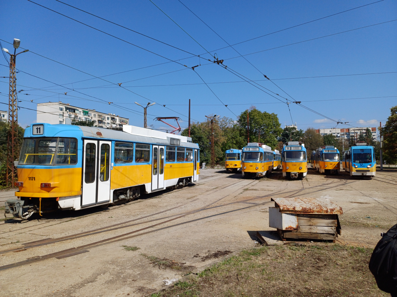 София, Tatra T4DC № 1171; София — Трамвайное депо: [2] Красна поляна