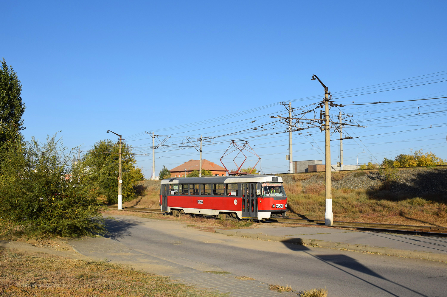 Волгоград, Tatra T3SU (двухдверная) № 2596