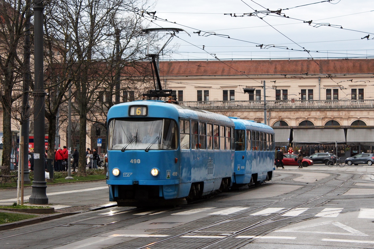 Загреб, Tatra T4YU № 490