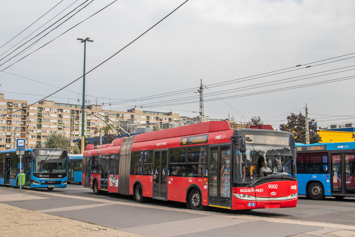 Будапешт, Solaris Trollino III 18 Škoda № 9002 Будапешт, Solaris Trollino III 18 Škoda № 9002