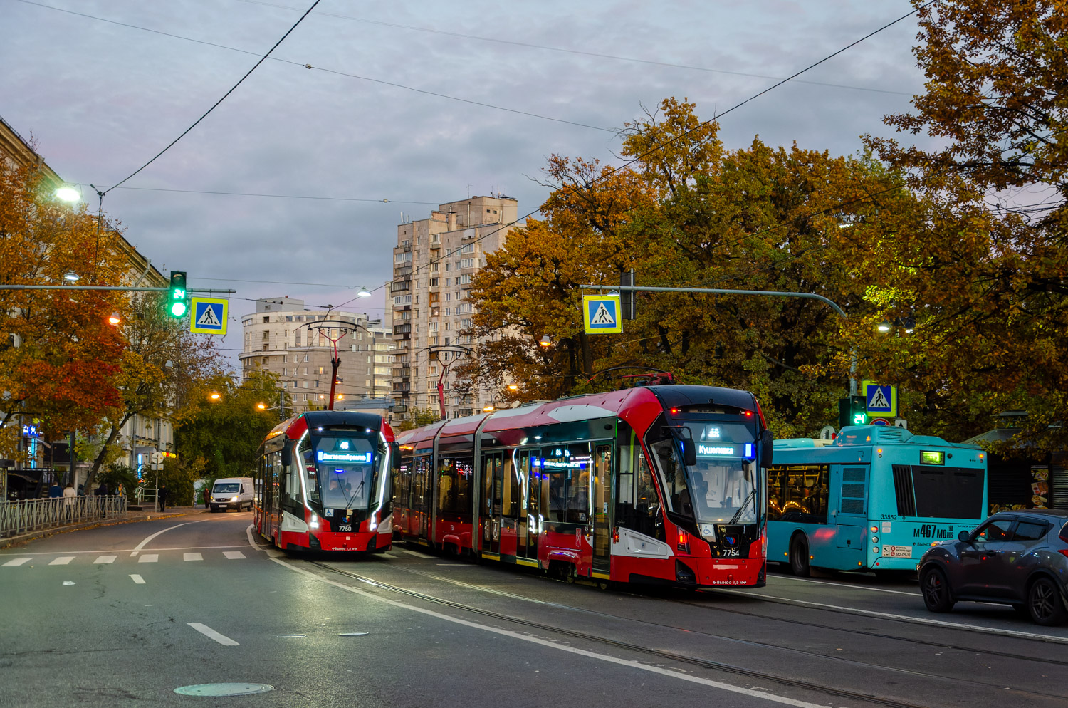 Санкт-Петербург, 71-932 «Невский» № 7750; Санкт-Петербург, 71-932 «Невский» № 7754