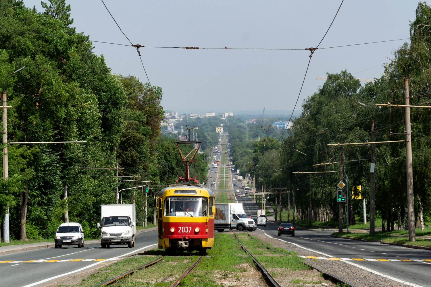 Уфа, Tatra T3D № 2037; Уфа — Трамвайная сеть — север Уфа, Tatra T3D № 2037; Уфа — Трамвайная сеть — север