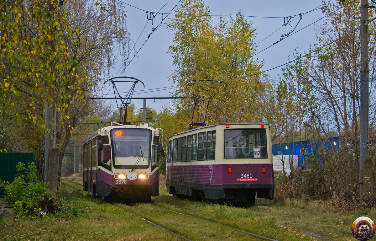 Нижний Новгород, 71-619КТ № 3378; Нижний Новгород, 71-605А № 3480