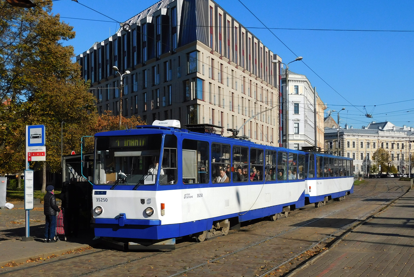 Рига, Tatra T3MR (T6B5-R) № 35250 Рига, Tatra T3MR (T6B5-R) № 35250