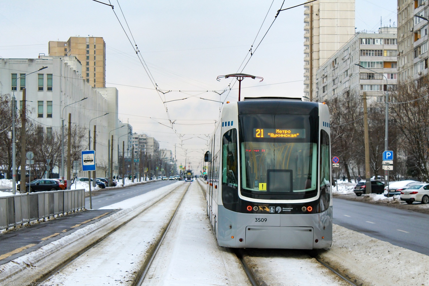 Москва, 71-414 (Pesa Fokstrot) № 3509; Москва — Трамвайные линии: СЗАО