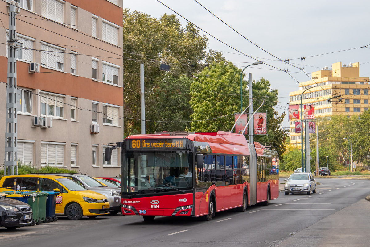 Будапешт, Solaris Trollino IV 18 Škoda № 9134