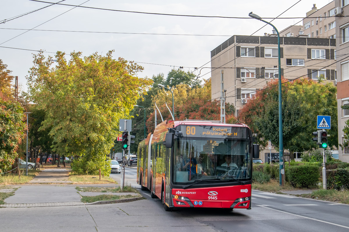 Budapešť, Solaris Trollino IV 18 Škoda č. 9145