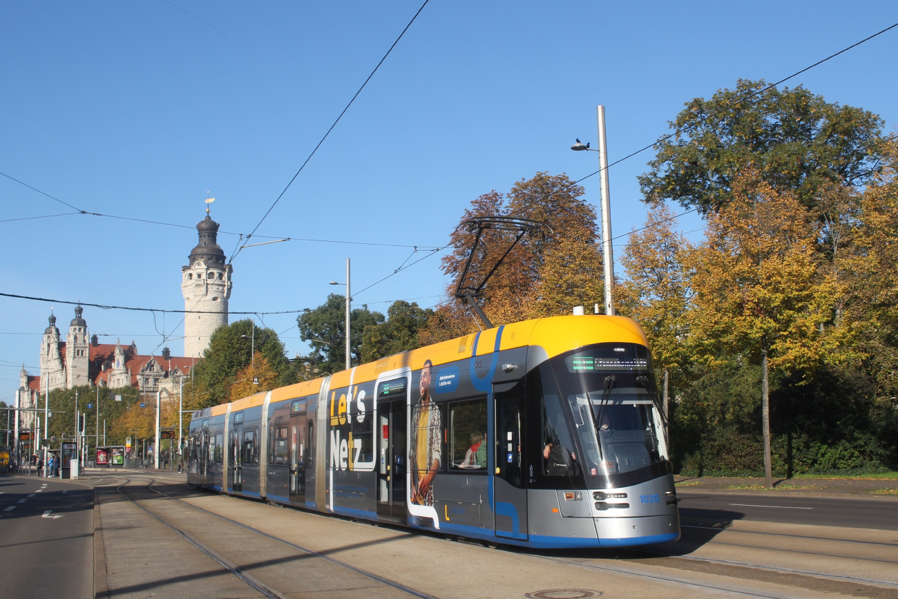 Лейпциг, Solaris Tramino Leipzig (NGT10) № 1020