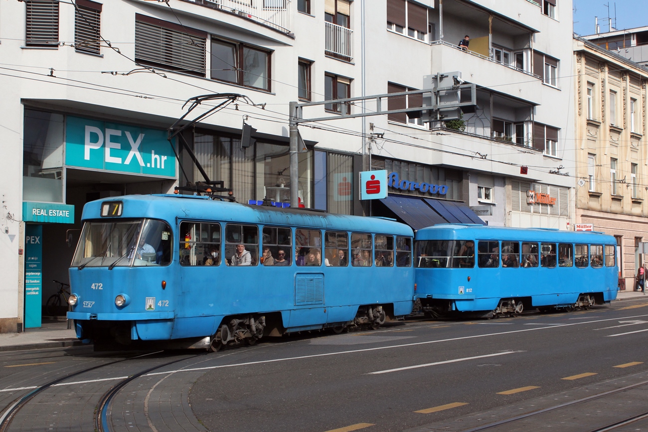 Загреб, Tatra T4YU № 472