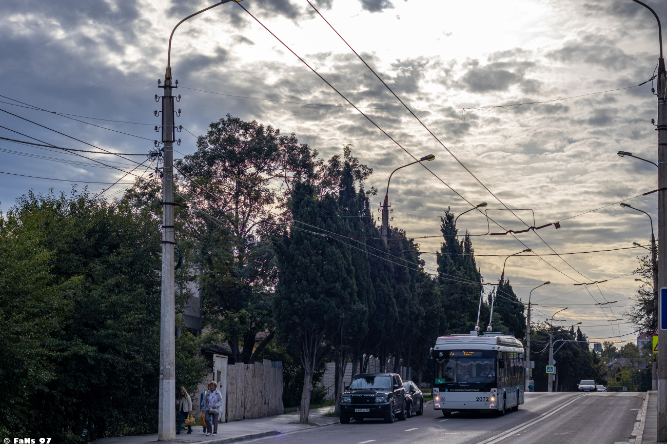 Севастополь, Тролза-5265.03 «Мегаполис» № 2072; Севастополь — Троллейбусные линии и кольца Севастополь, Тролза-5265.03 «Мегаполис» № 2072; Севастополь — Троллейбусные линии и кольца