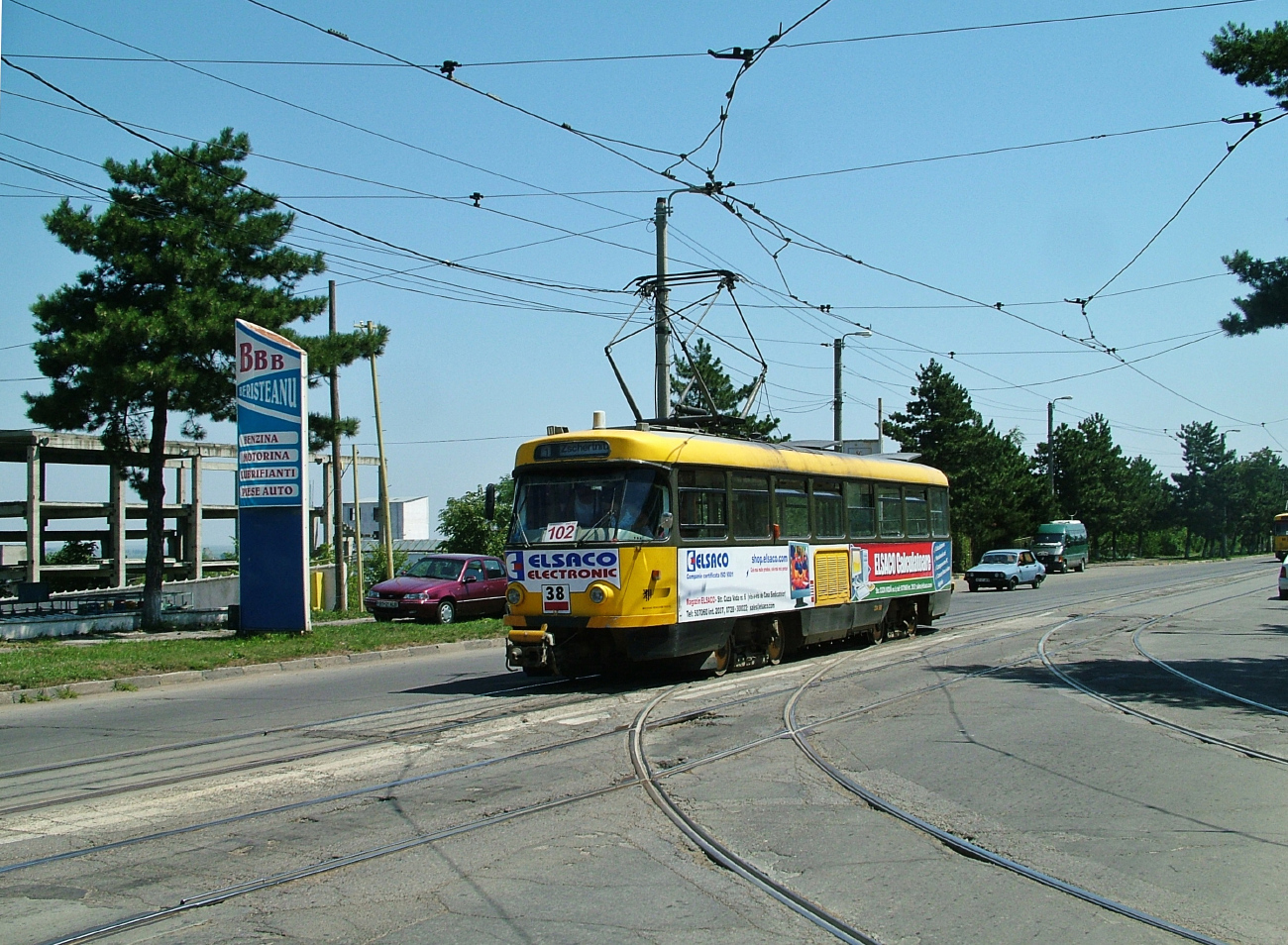 Botoschan, Tatra T4D-MI Nr. 38; Botoschan — Tram lines and infrastructure