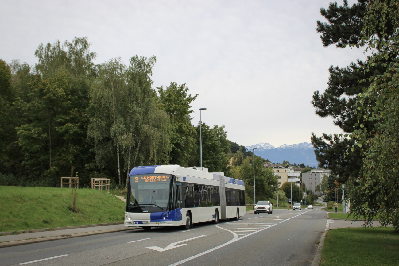 Lausanne, Hess lighTram 19 DC Nr. 819
