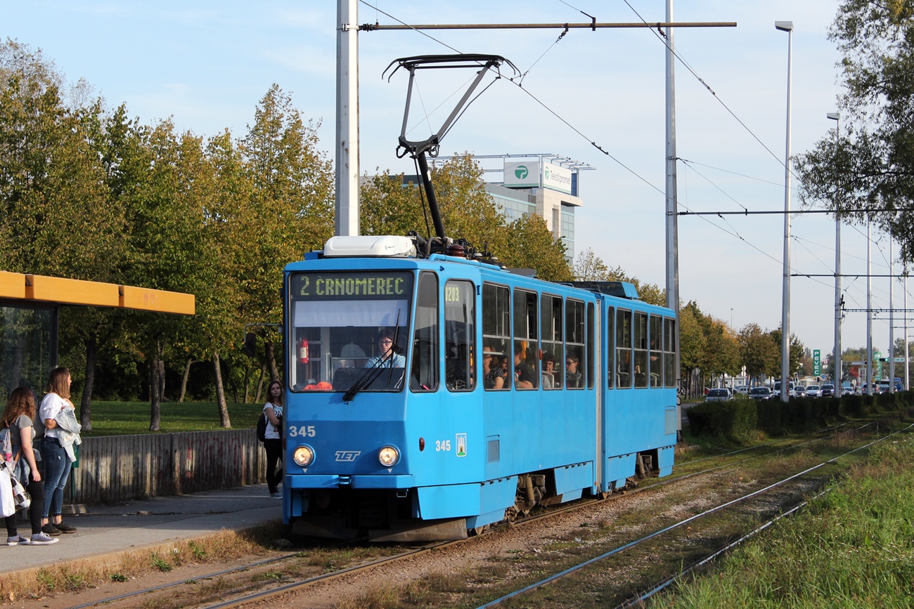 Загреб, Tatra KT4YU № 345
