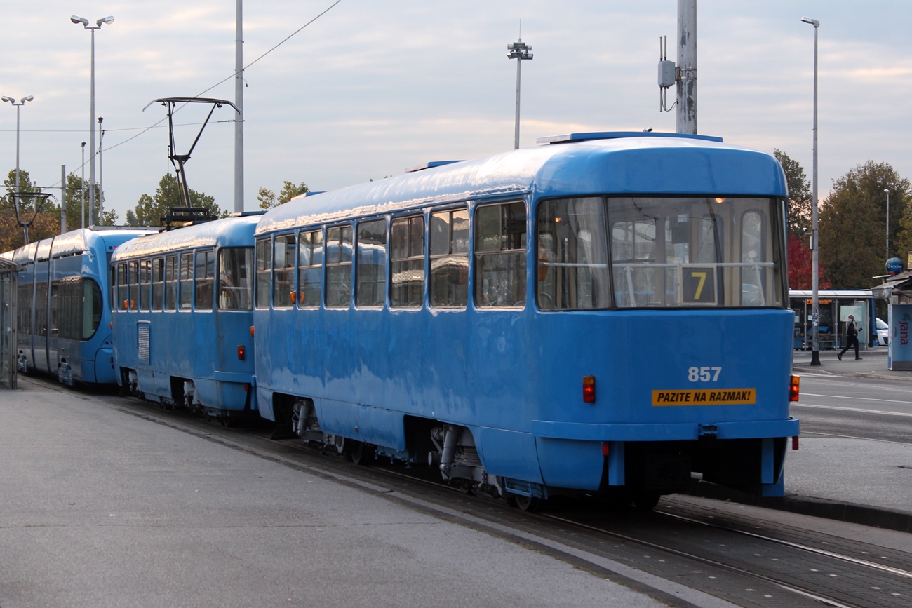 Загреб, Tatra B4YU № 857