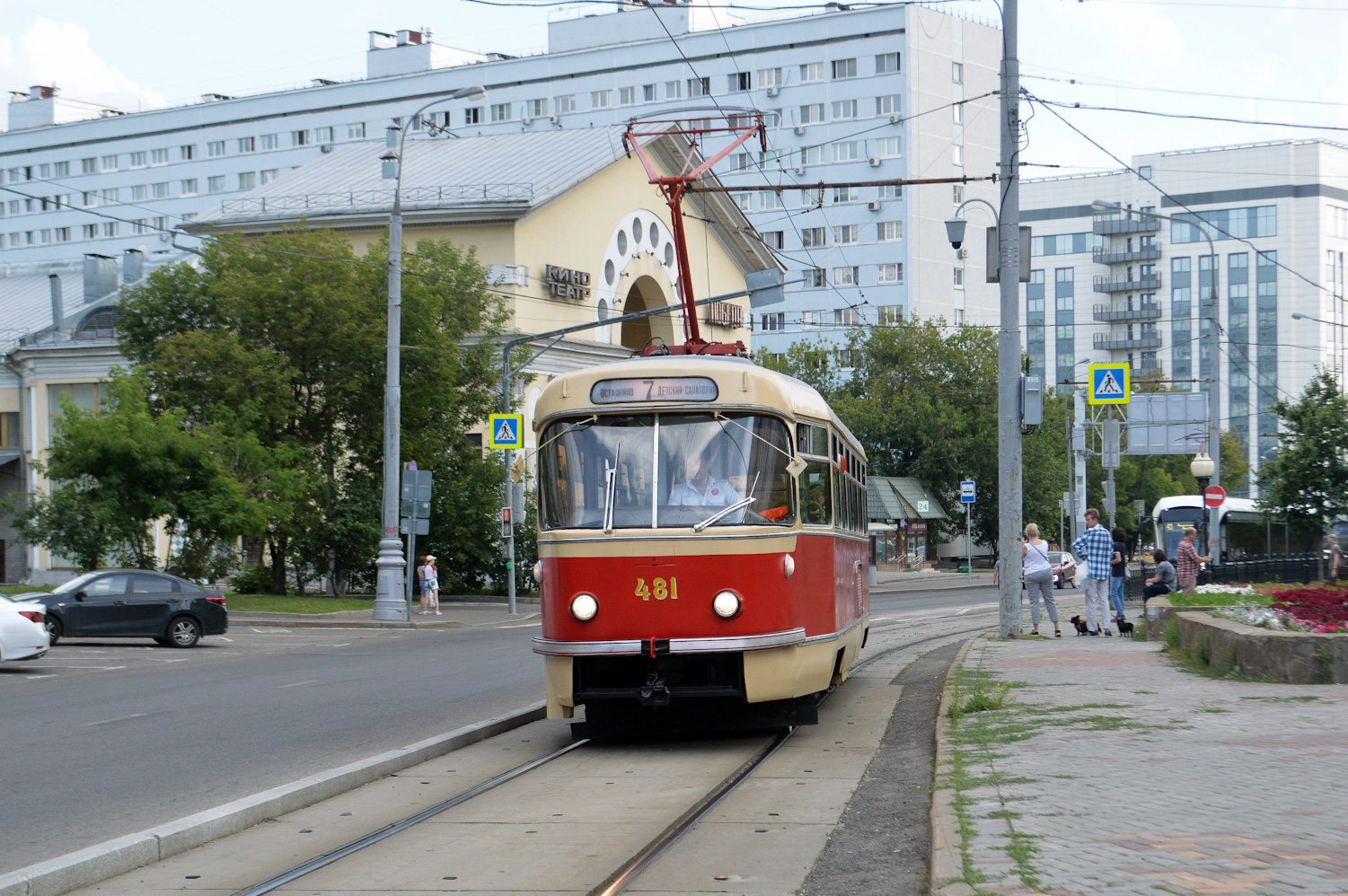 Москва, Tatra T3SU (двухдверная) № 481; Москва — День Московского транспорта — 2024 (ночные репетиции парада трамваев 06.07.2024 и 11.07.2024, парад и выставка трамваев 13.07.2024)